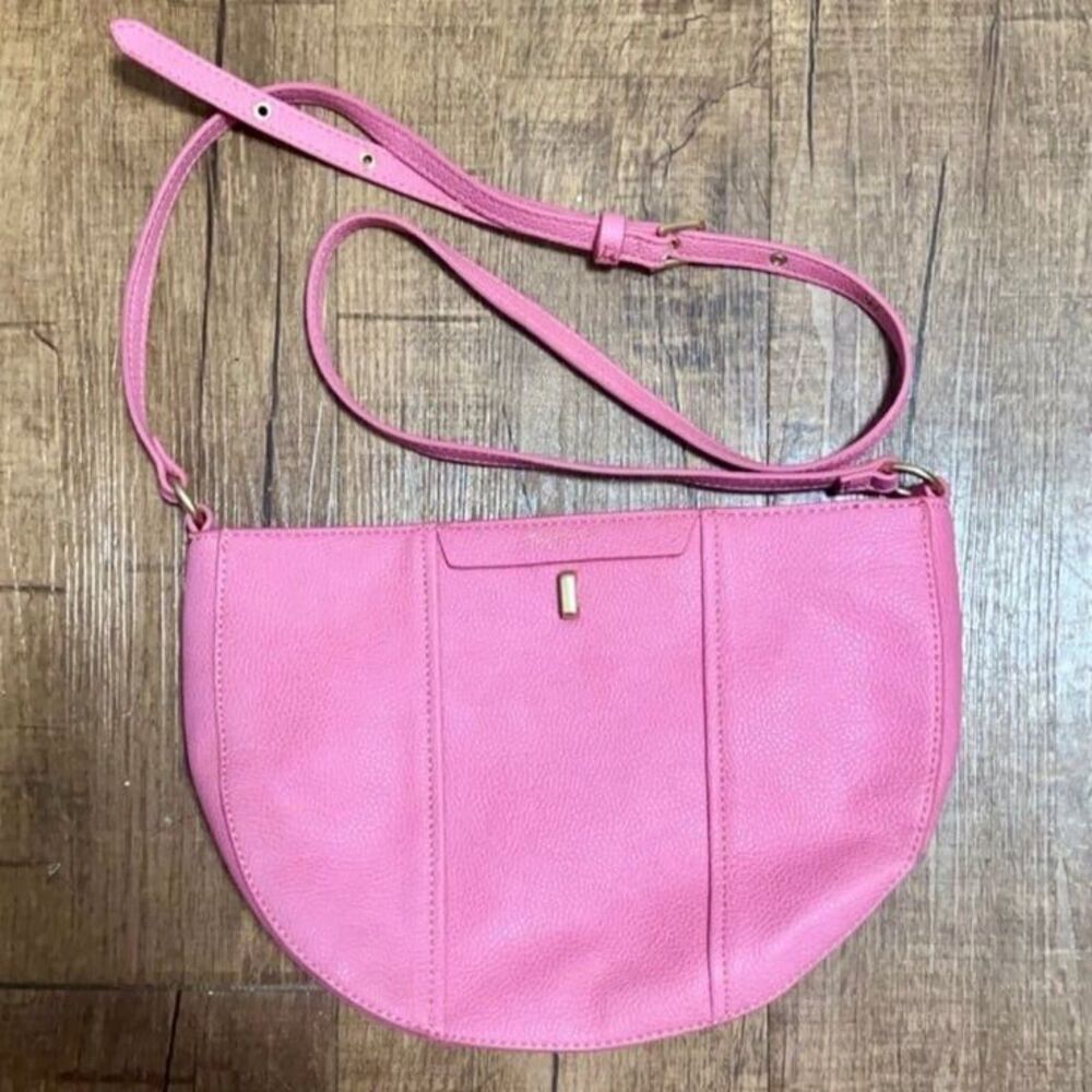 Foley + Corinna Hot Pink Limelight City Crescent Crossbody Bag